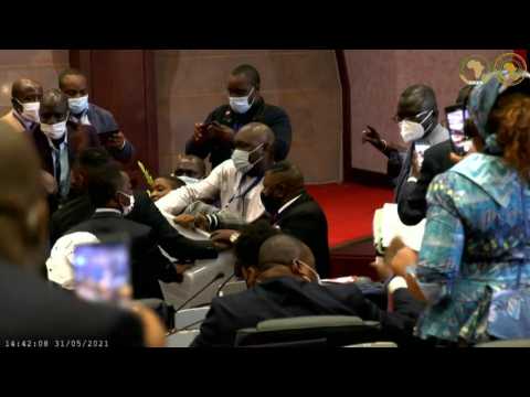 Brawl breaks out between Pan-African MPs over leadership voting