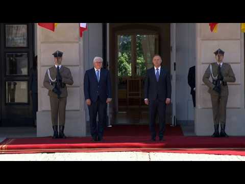 Polish President welcomes German counterpart at Presidential Palace