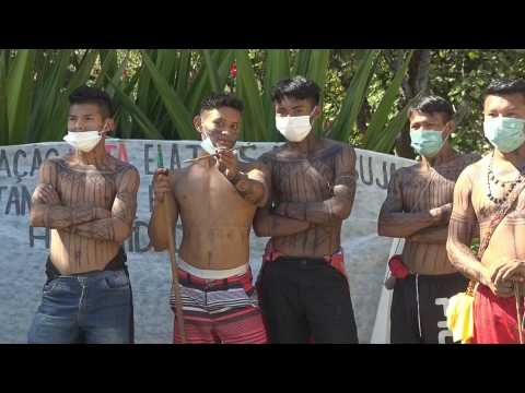 Indigenous people of Brazil protest a land demarcation bill
