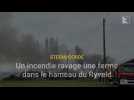 Le feu dans une ferme de Steenvoorde
