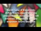 Saint-Leu-d'Esserent. Art urbain, aquarelle ou projections acryliques : 18 artistes amateurs ont pu exposer leurs oeuvres