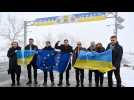 Des eurodéputés visitent le port de Mariupol en Ukraine : 