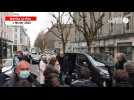 VIDEO. Arrivée mouvementée pour Marine Le Pen au commissariat de Brest, ce mardi