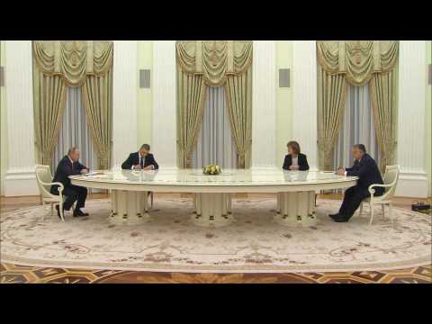 Russian President Putin meets Hungarian Prime Minister Orban in Moscow