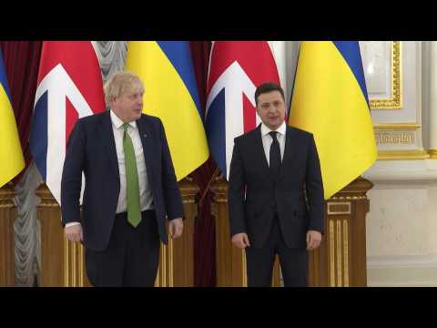 UK PM Johnson meets Ukraine President Zelensky amid Russia tensions