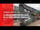 VIDEO. A Vannes, la déconstruction des ailes de la tour Giboire s'organise