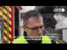 VIDEO. Intervention en cours des secours sur l'incendie à l'entreprise STC