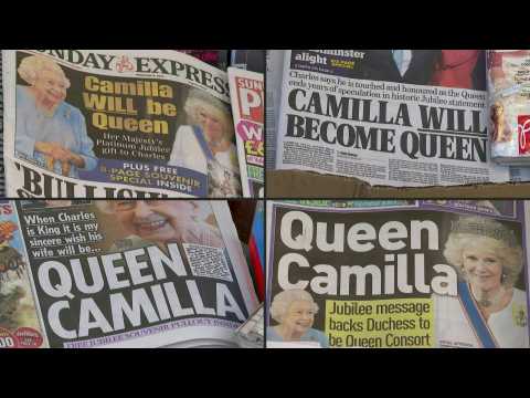 "Queen Camilla": Queen Elizabeth II’s jubilee announcement makes UK front pages
