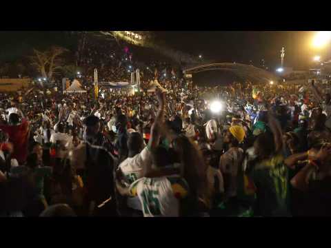 Football: Jubilant Senegalese celebrate AFCON victory in Dakar