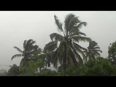 Rain, strong winds in Madagascar before the arrival of Cyclone Batsurai