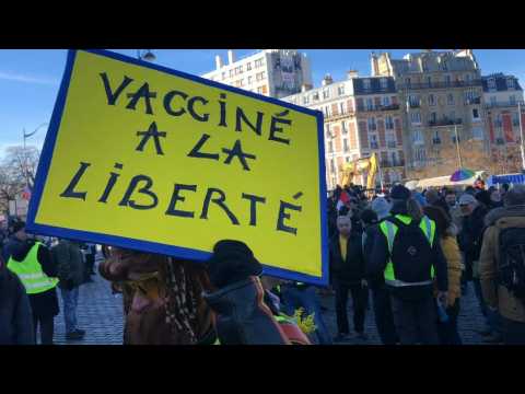Several hundred "yellow vests" demonstrate in Paris