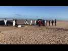 Une baleine à bosse a été autopsiée sur la plage de Marck