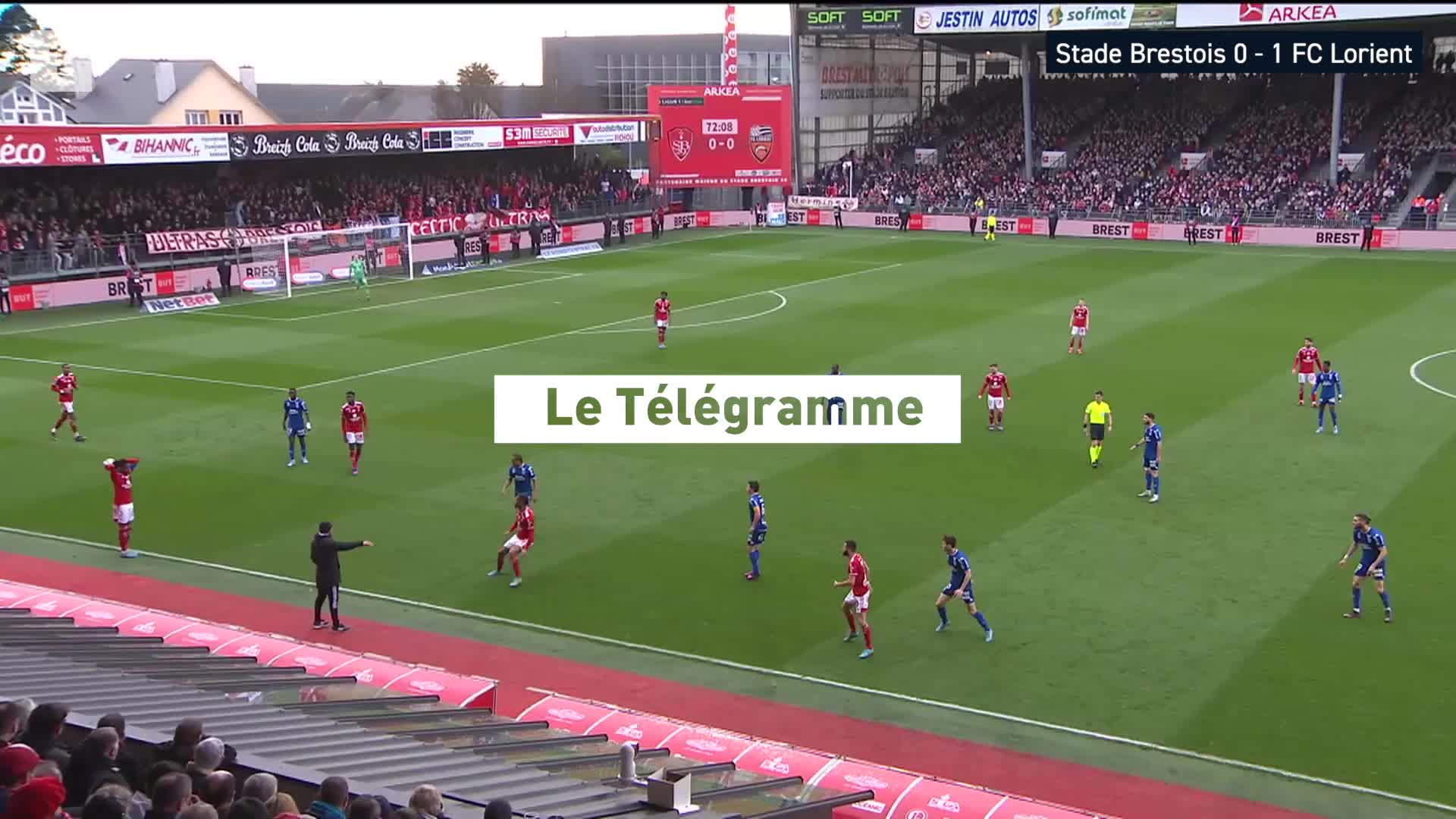 Les buts bretons de la 26e journée de Ligue 1 et Ligue 2 (Le Télégramme)
