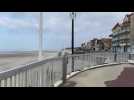 Merlimont : le front de mer pendant le passage de la tempête Franklin