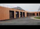 Février 2022. Construction de la nouvelle école maternelle d'Angerville-l'Orcher