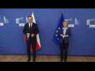 Polish President Andrzej Duda meets with EU Commission President Ursula von der Leyen