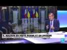 Emmanuel Macron est en visite à Kiev pour désamorcer la crise ukrainienne