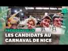 Présidentielle 2022: les candidats caricaturés au Carnaval de Nice