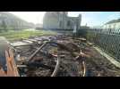 Calais : les arches du jardin Tudor détruites par la tempête Eunice