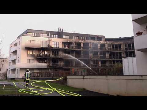 Fire breaks out at German residential complex