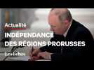 Ukraine : Vladimir Poutine reconnaît l'indépendance des séparatistes prorusses