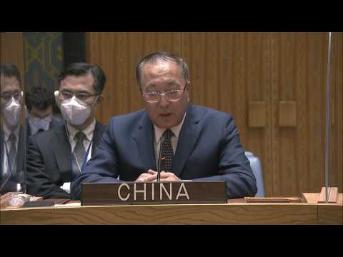 China at UN urges restraint by all sides on Ukraine