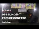 Des blindés et des véhicules militaires aperçus près de Donetsk