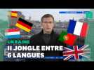 En Ukraine, le reporter polyglotte Philip Crowther impressionne