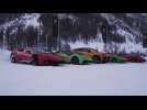 Winter sports Lamborghini−style. Lamborghini Accademia Neve returns to Livigno 2022