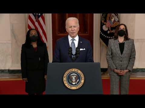 Biden hails 'uniquely accomplished' Black female US Supreme Court pick