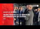 VIDEO. Dans le Bessin, la candidate Valérie Pécresse à la rencontre des agriculteurs normands