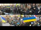 Protesters rally in Paris in support of Ukraine