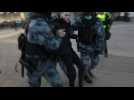 Anti-invasion protesters detained on Moscow's Pushkin Square