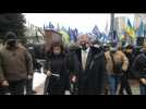 Ex-Ukrainian president Petro Poroshenko arrives at Kyiv court as prosecutors appeal bail decision