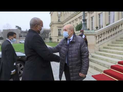 French foreign minister welcomes Nigerien counterpart in Paris