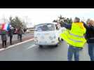 France: Anti-vaccination pass convoys on their way to Brussels