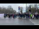 Convoi des Libertés à Bruxelles: des manifestants arrivent au parc du Cinquantenaire