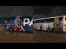 Football/Champions league: PSG and Real Madrid arrive at staidum ahead of Champions League clash