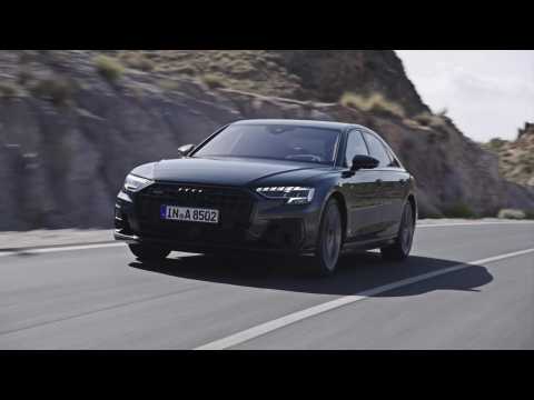 The new Audi A8 60 TFSI e quattro Driving in Spain
