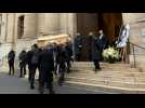 Thierry Mugler funeral: coffin arrives at Protestant Temple in Paris