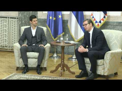 Novak Djokovic thanks Serbian president, and people, for support