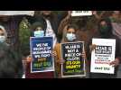 Manifestations contre l'interdiction du hijab en classe en Inde