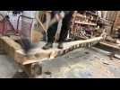 L'entreprise Rémy Desmonts fabrique de la charpente à l'ancienne à Nassandres-sur-Risle