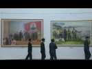 North Korea marks late leader's birthday with art exhibition