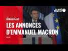 VIDÉO. Emmanuel Macron souhaite développer l'éolien en mer et le nucléaire