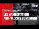 VIDÉO. Nouvelle-Zélande : les manifestants anti-vaccins bloquent toujours devant le Parlement