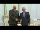 Russian President Putin meets with his Belarusian counterpart Lukashenko