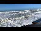 À Wimereux, le calme sur la digue avant la tempête