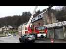 Fumay : les pompiers sur un feu de cheminée