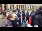 Manifestation parents et enseignants à Dieppe; Manifestation parents et enseignants à Dieppe